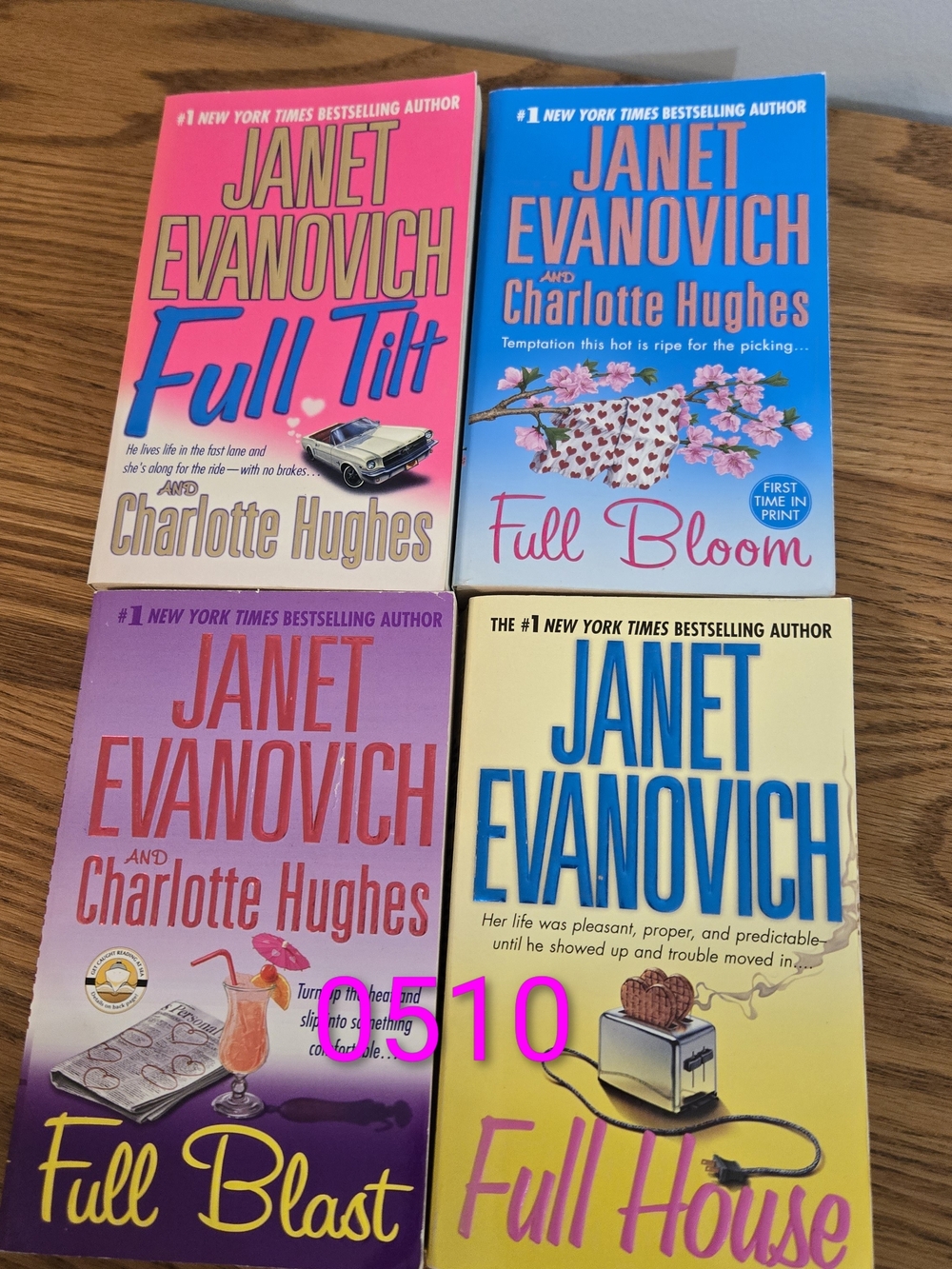 Janet Evanovich Full Series Paperback Book Lot 1-4